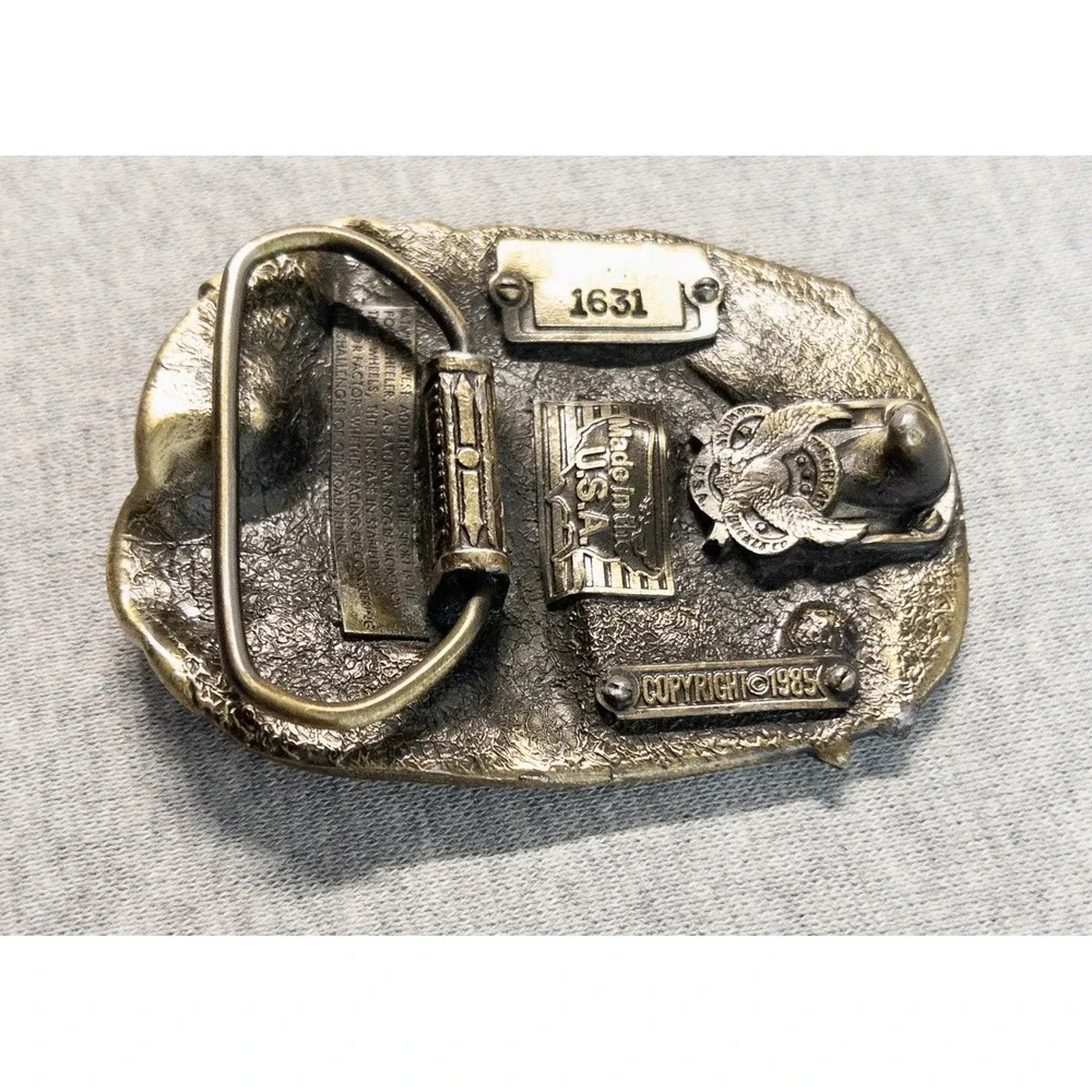 Vtg‎ 1985 ATV Rider All Terrain Vehicle Belt Buckle Great American Buckle Co.